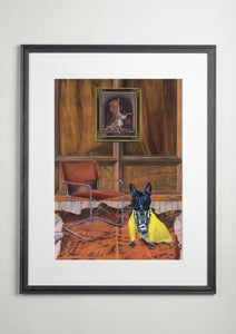 Artists' frame - Dog Art Prints and Originals – Fendi Frenchie, French Bulldog - Dressed To Kill by Selina Cassidy