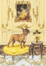 Dog Art Prints and Originals – Fragonard, French Bulldog – A Dogue By Any Other Name by Selina Cassidy