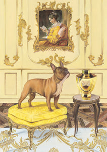 Dog Art Prints and Originals – Fragonard, Frenchie, French Bulldog - A Dogue By Any Other Name by Selina Cassidy
