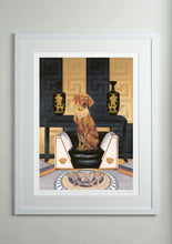 White Modern picture frame - Dog Art Prints and Originals – Versace, Vizsla – Medusa by Selina Cassidy