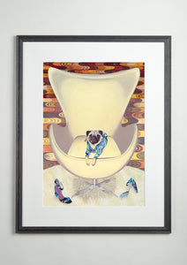 Artists' Choice Frame - Dog Art Prints and Originals – Pucci, Pug - Multum In Parvo by Selina Cassidy