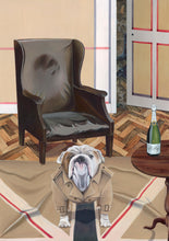 Dog Art Prints and Originals – Burberry, Bulldog Art – The Finest Hour by Selina Cassidy