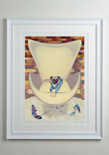White Deluxe Picture Frame - Dog Art Prints and Originals – Pucci, Pug Art – Multum In Parvo by Selina Cassidy