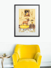In-situ Artwork - Dog Art Prints and Originals – Fragonard, French Bulldog – A Dogue By Any Other Name by Selina Cassidy
